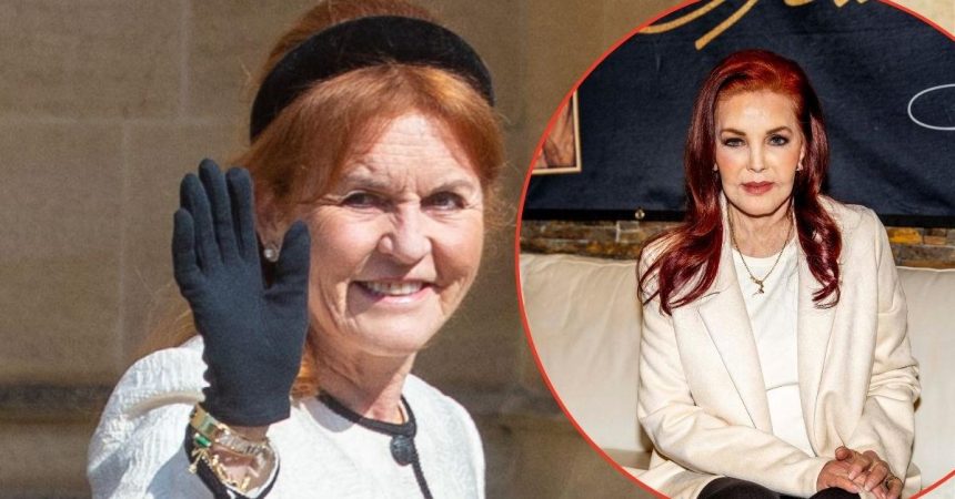 Sarah Ferguson Leaves Priscilla Presley’s Home
