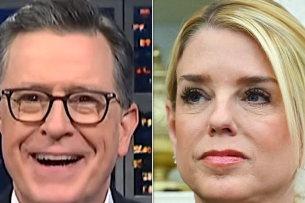 Stephen Colbert Taunts Pam Bondi With 5 ‘Heartfelt’ Words