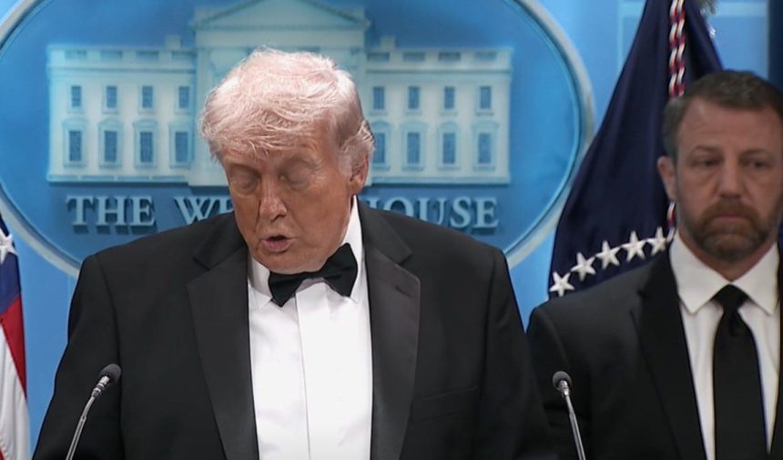Trump Brags About The Crowd Size After Someone Tried To Shoot Up WHCD