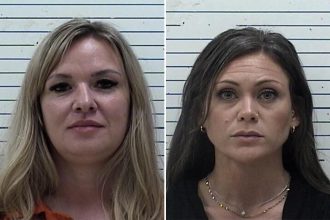 Two Oklahoma elementary school workers, Elizabeth Kay Sutton and Ottoria McClung, arrested for allegedly assaulting students