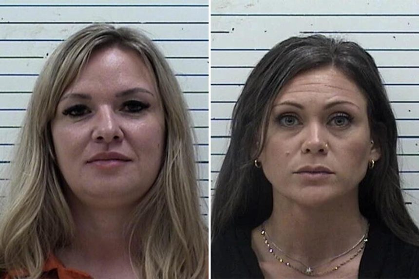 Two Oklahoma elementary school workers, Elizabeth Kay Sutton and Ottoria McClung, arrested for allegedly assaulting students