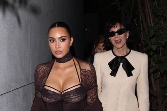 Kim Kardashian and Kris Jenner Make Family Dinner a Fashion Affair