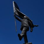 Banksy installs new statue in central London : NPR