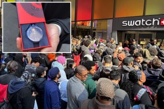 Chaos at NYC Swatch stores as brand launches limited-edition collaboration — with one store forced to close