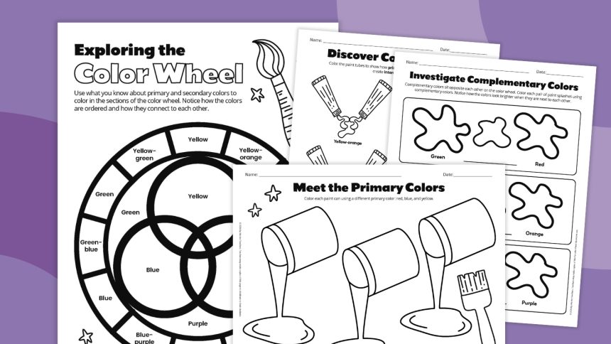 Color Theory Worksheets