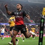 Crusaders sound warning with thumping win over Hurricanes
