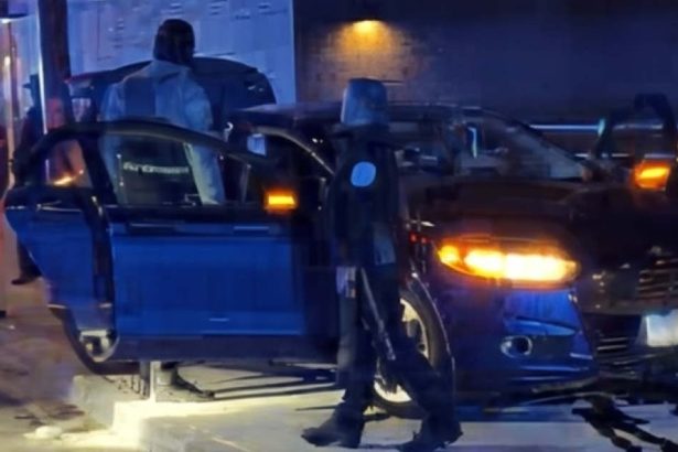 Driver plows into cops at large gathering, injuring at least 4 officers and 1 other person: preliminary info