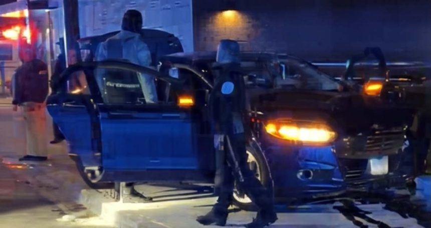 Driver plows into cops at large gathering, injuring at least 4 officers and 1 other person: preliminary info