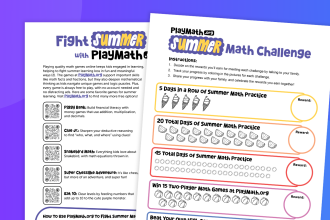 Fight Summer Slide With Free Math Games (Printable Flyer)