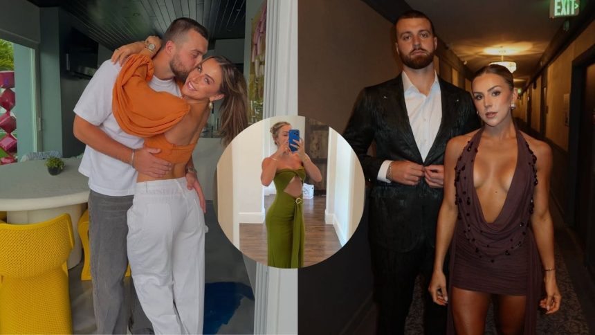 Jake Ferguson jokes about starting a family after seeing fiancée Haley Cavinder in stunning green gown