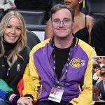 Los Angeles mayoral candidate Spencer Pratt seen sitting in Jeanie Buss’ seats at Lakers playoff game