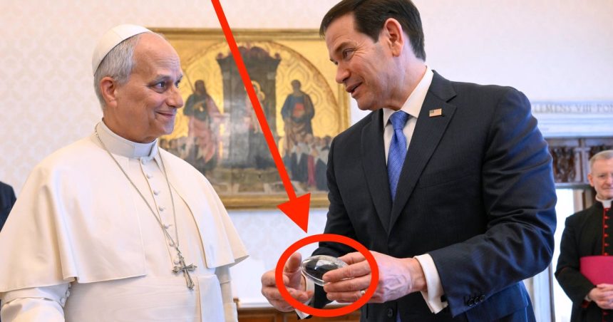 Marco Rubio’s Gift To Pope Leo Is Instantly Mocked As A Last-Minute Airport Buy
