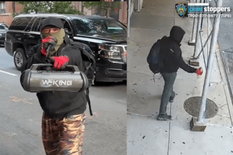 Masked weirdo with a microphone keeps vandalizing Polish consulate in NYC: cops
