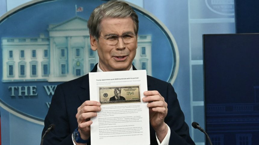 Treasury Department prepares 0 bill with Trump’s face on it : NPR