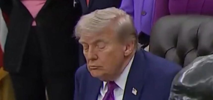 Trump Falls Asleep Multiple Times During Women’s Health Event In Oval Office