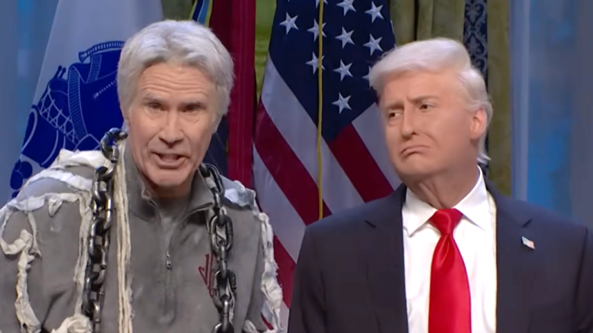 Trump Gets A Visit From Will Ferrell’s Jeffrey Epstein In Dark ‘SNL’ Cold Open