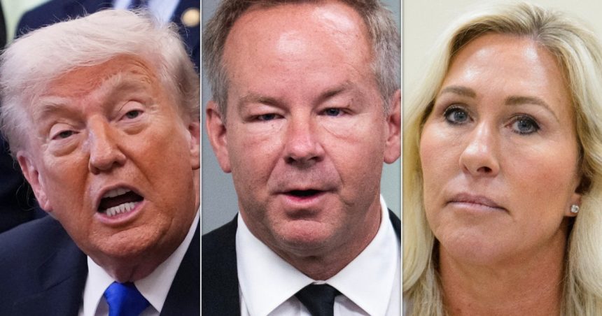 Trump Makes Snide Comment About Marjorie Taylor Greene Right To Her Fiancé’s Face