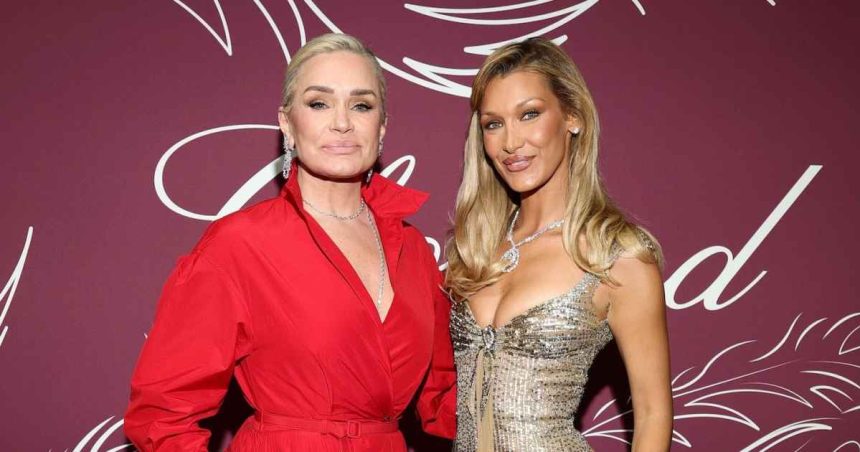 Yolanda Hadid Makes Rare Red Carpet Appearance With Bella