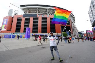 A drag queen, a rainbow festival and a game beyond FIFA's control
