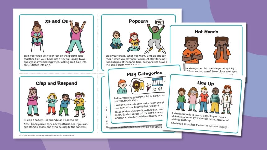 Brain Break Activity Cards (Free Printables)