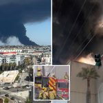 Fire department issues urgent warning as choking smoke from Boyle Heights warehouse blaze covers city