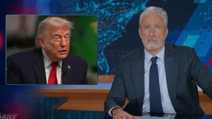 Jon Stewart Calls Trump a ‘Man-Baby’ for ‘Meet the Press’ Walk Out