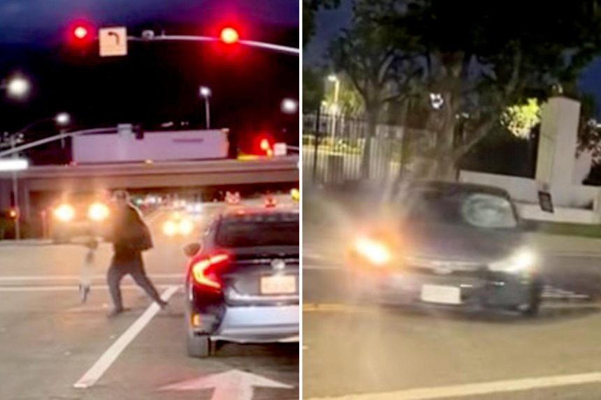 Scooter rider strikes vehicle in SoCal road rage incident