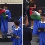 Staten Island student pulls out Palestinian flag during graduation