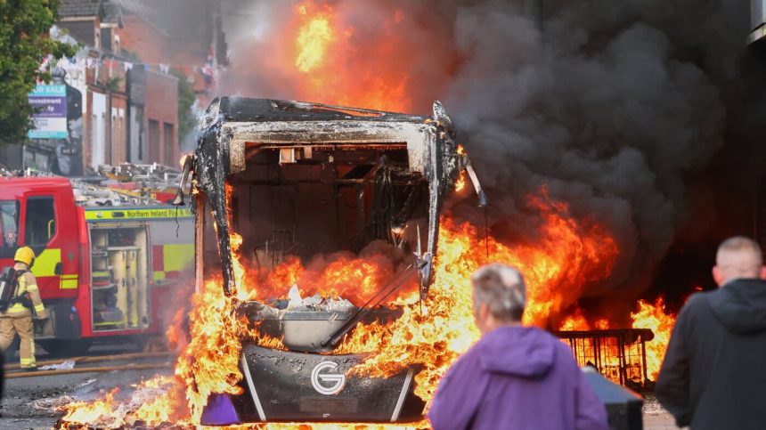 U.K. leaders call for calm as anti-immigration protests break out : NPR
