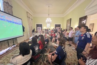 Why can’t we win it? Inside the Japanese embassy for Sunday’s World Cup opener.