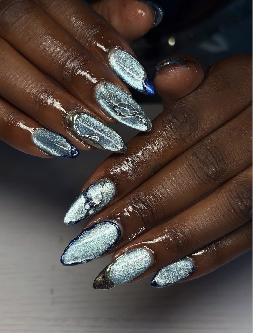 10 Stunning Cat Eye Jelly Nails to Try This Summer