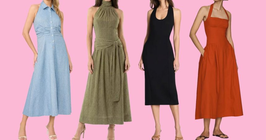 17 Chic Halter-Neck Wedding Guest Dresses Perfect For Women Over 40