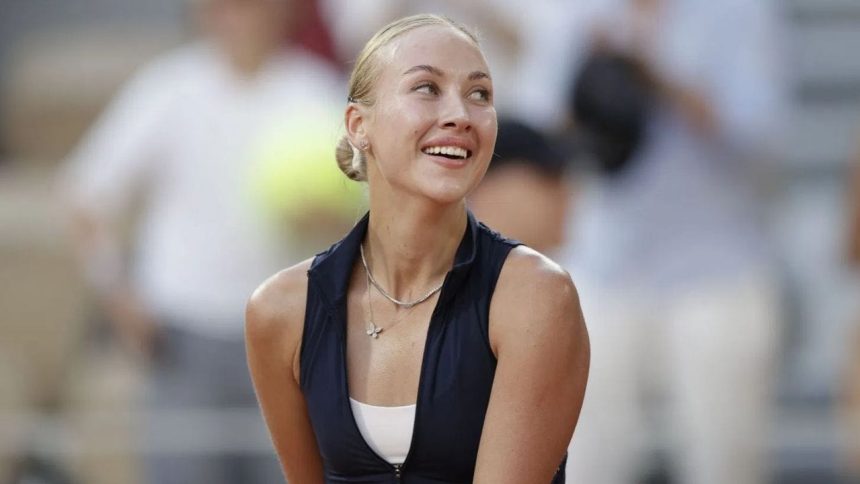 Anastasia Potapova poses in 0 Gucci bikini during post-Wimbledon beach vacation