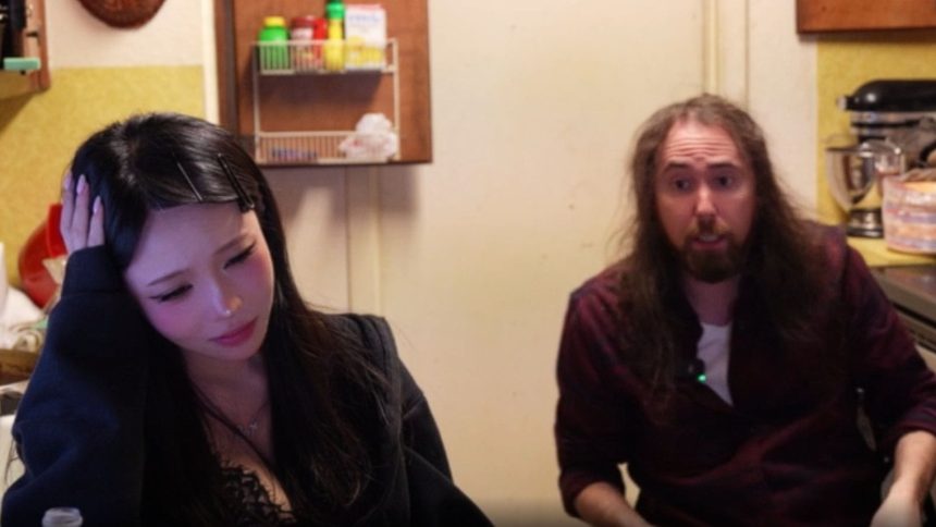 Asmongold’s female friend shares video of “entering a house of a schizo who talks to himself for 6 hours daily”
