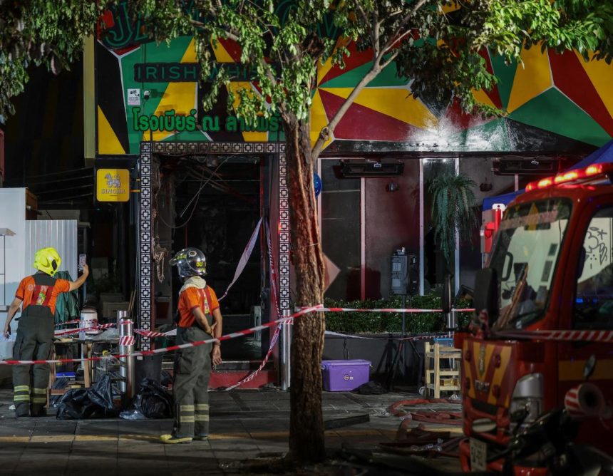 At least 27 killed in Bangkok pub fire