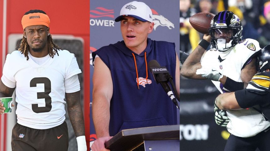 Ex-Broncos WR Jerry Jeudy likes post throwing shade at Bo Nix for being ranked over Lamar Jackson