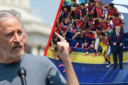 Jon Stewart Blasts Trump for ‘Tainting’ Spain’s World Cup Celebration