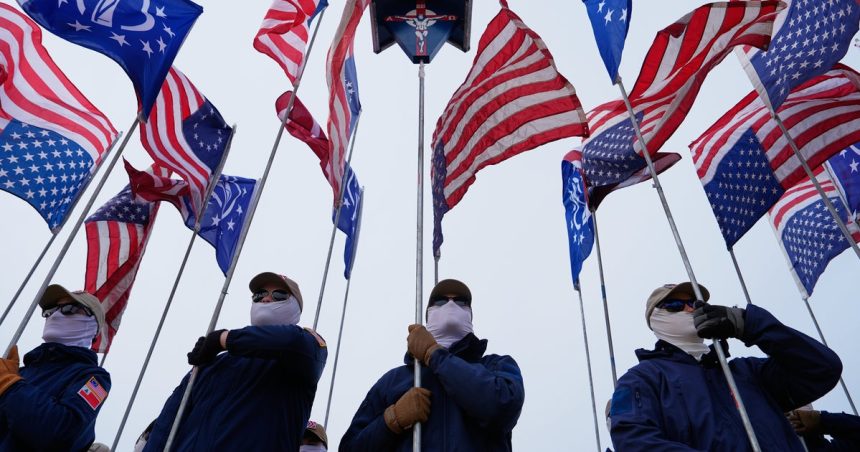 Masked Patriot Front White Nationalists Stage July 4 March Through D.C.