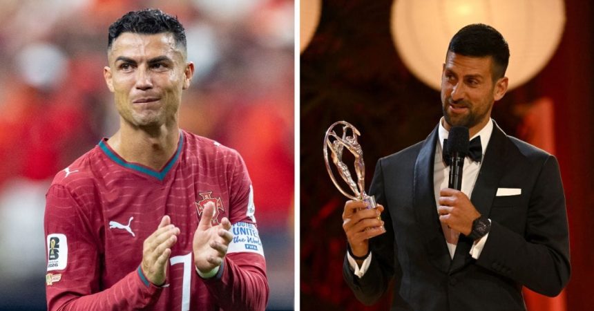 Novak Djokovic hits Cristiano Ronaldo celebration after win at Wimbledon; video wins hearts online