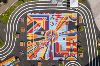 Pittsburgh’s Pickleball Courts by Sharmistha Ray Are an Abstract Riot of Color — Colossal