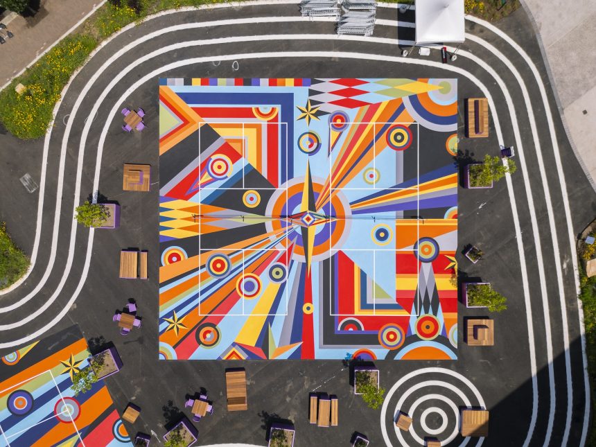 Pittsburgh’s Pickleball Courts by Sharmistha Ray Are an Abstract Riot of Color — Colossal