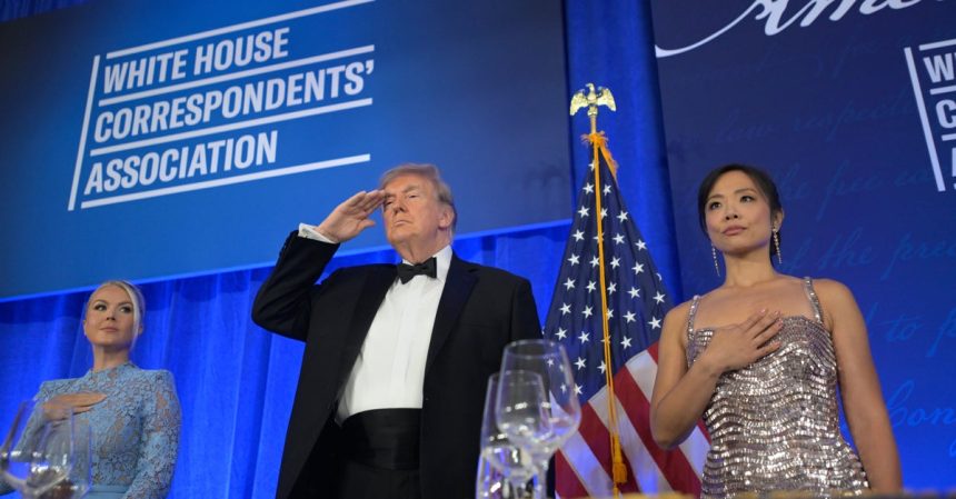 ‘The Show Must Go On,’ Trump Says In Rambling Speech At Rescheduled Correspondents’ Dinner