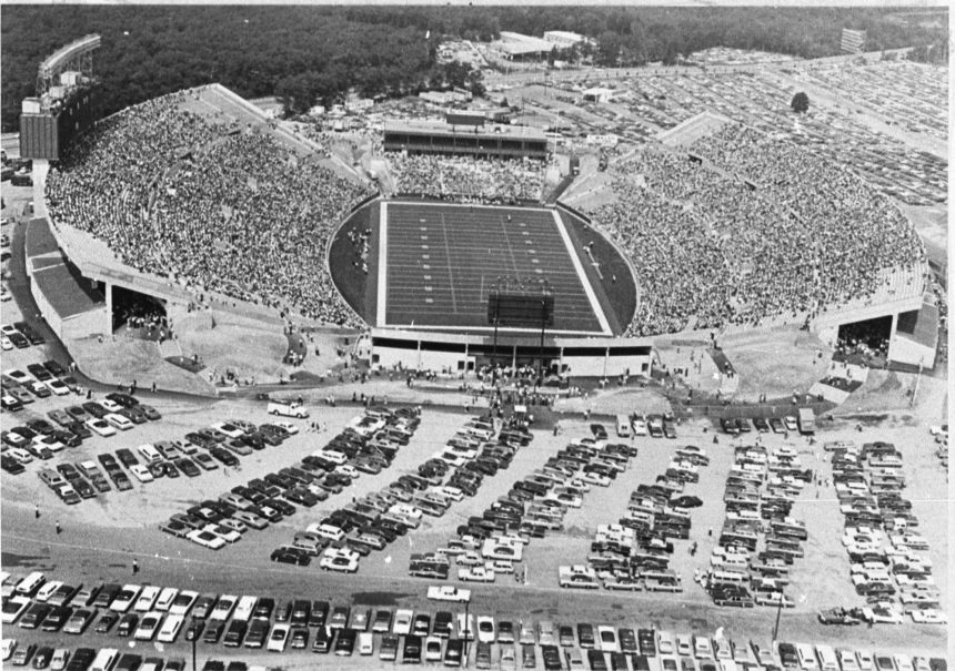 The World Cup came to town. The town grew eight times larger.