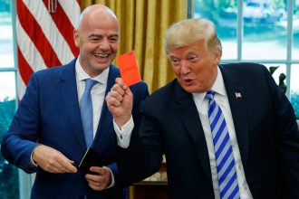 Trump was introduced to red and yellow cards in 2018
