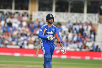 Vaibhav Suryavanshi appears gutted in the dugout after being dropped for the ENG vs IND 2026 5th T20I [Watch]
