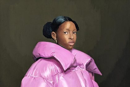 Women Sport Puffer Coats in Bold Baroque Portraits by Nieves González — Colossal