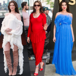 Anne Hathaway’s The Odyssey Press Tour Maternity Fashion