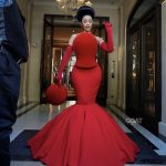 A Closer Look at Cardi B’s Crimson Robert Wun Couture Gown