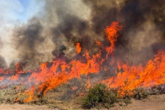 Crews battle wildfires in western U.S. and Canada : NPR