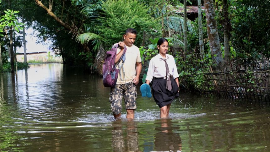 Flood death toll in India’s Assam reaches 100 as thousands lose their homes : NPR